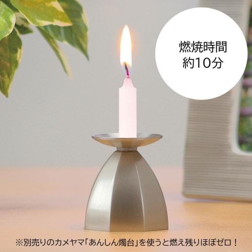 Kameyama Five-Color Candles (Small), Approximately 130 Candles, Approximately 10 Minutes, Cylinder Box