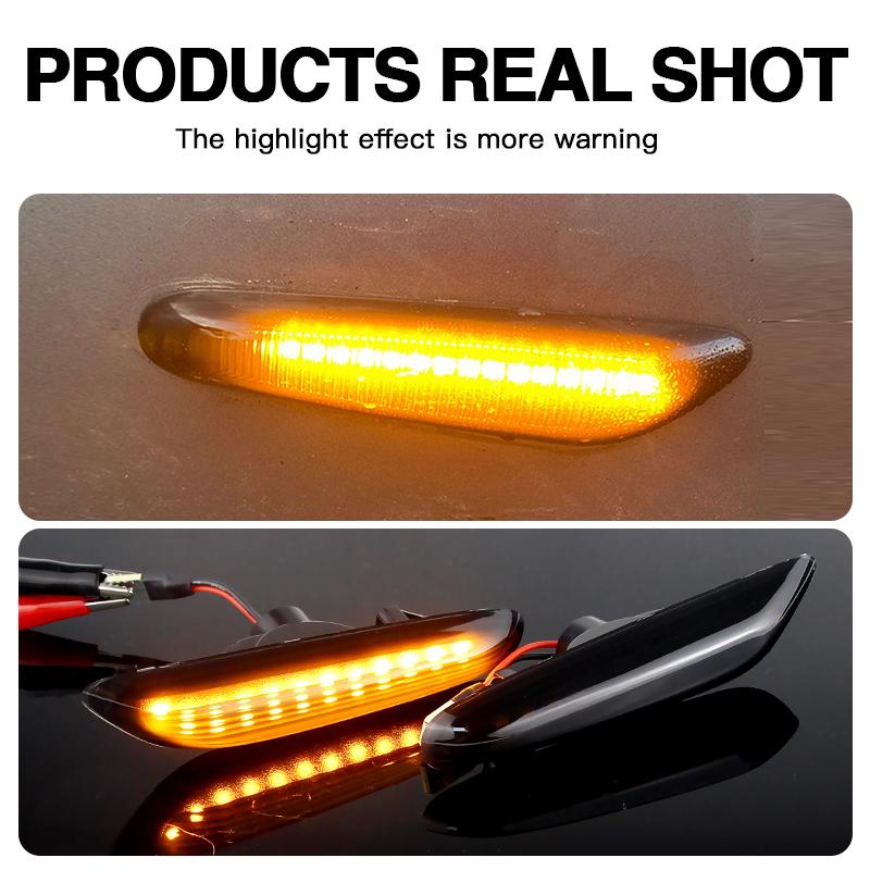 2x LED Turn Signal Light Side Marker 63133418445 For BMW 1 3 5 serie E46 E60 E61 E81 E82 E87 E88 E90 E91 E92 E93 X1 E84 E83 E53Turn Signal 2