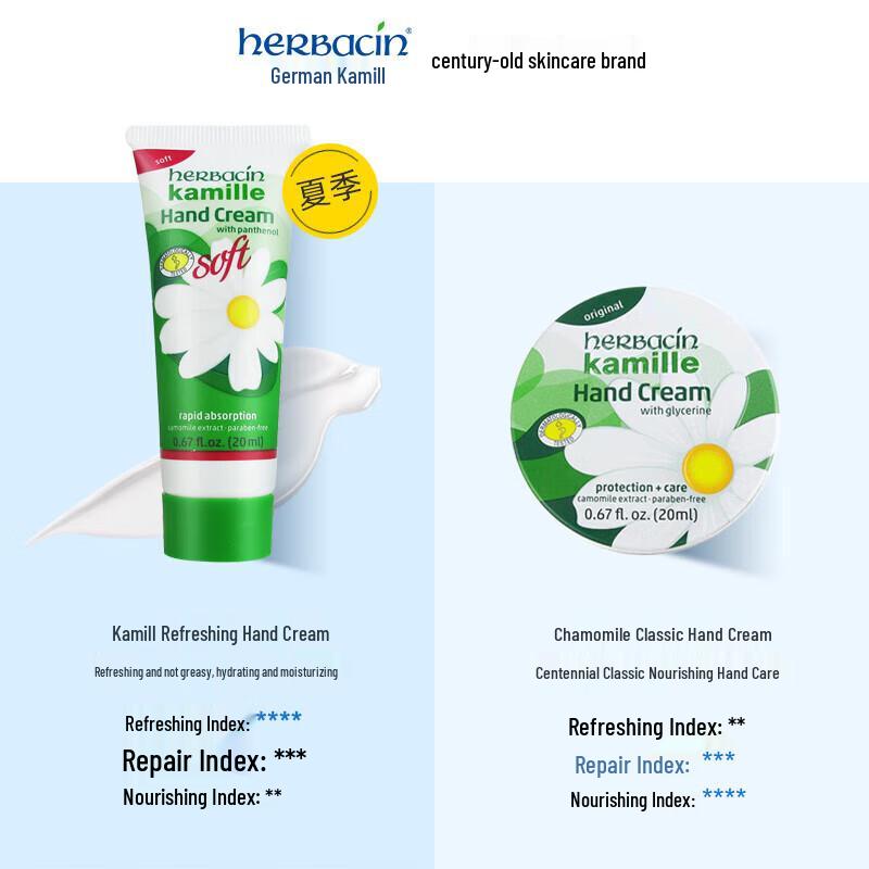 HERBACIN Chamomile Refreshing Hand Cream