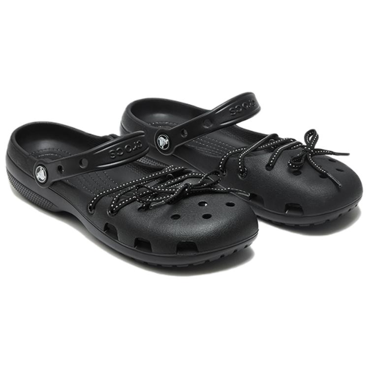 Crocs Элегантные универсальные классические балетные клоги Женские клоги Черные 215964-001