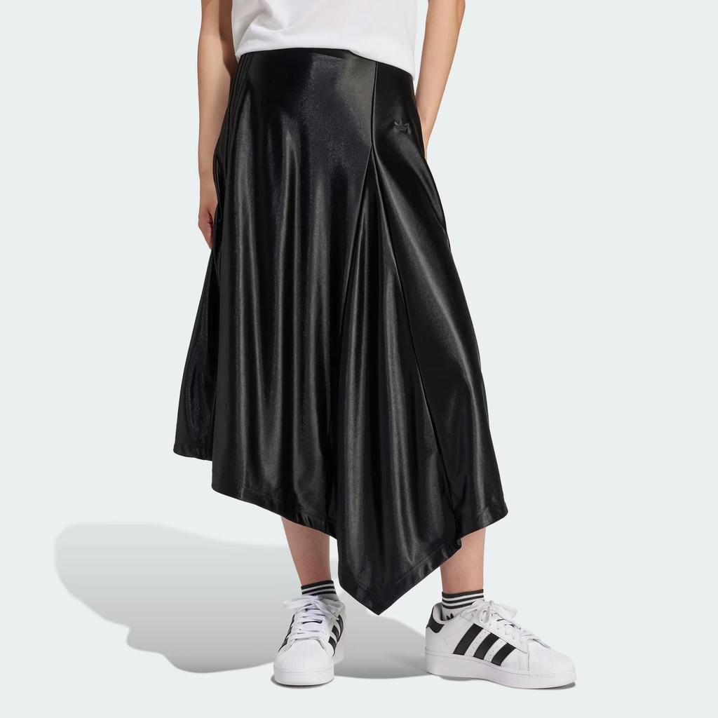 Adidas Originals High-Waist Satin Skirt (Unisex) Casual Long Skirts IT9415