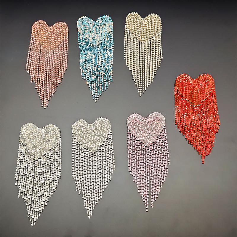 Korean Love Brooch Tassel Chain Lapel Pins Coat Dress Lapel Pins Wedding Party Gifts For Women Men Accessories
