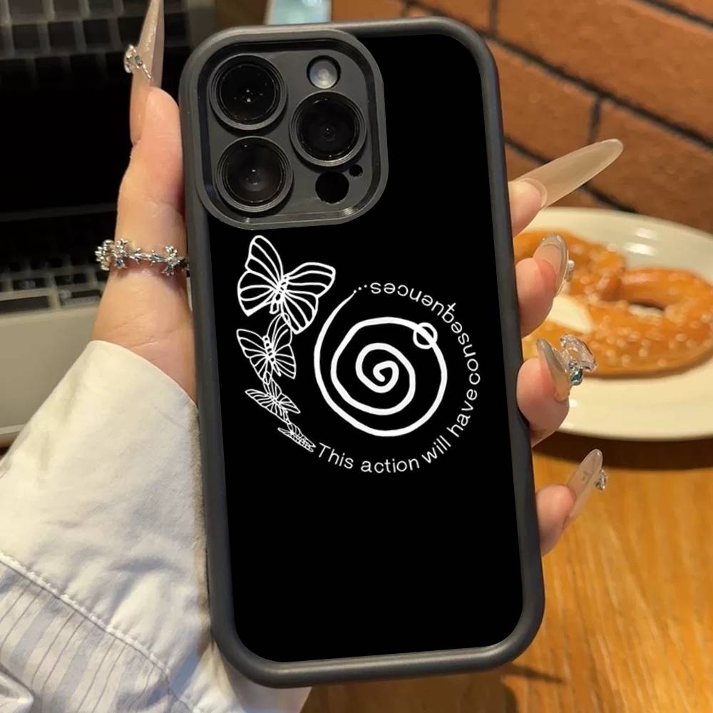 Life Is Strange Для iPhone 17 16 15 14 13 12 11 Pro Max Plus Черный Чехол TPU с Полным Покрытием Ударопрочный