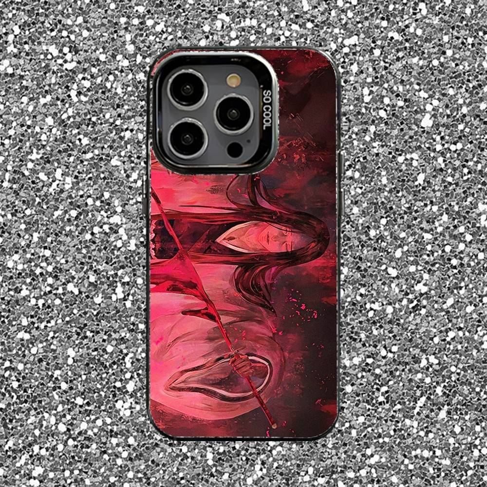 Чехол для телефона Retsu Unohana B-Bleachs Для iPhone 16,15,14,13,12,11,Pro,XS,Max,Plus,Mini,SE Черный Конфетный Матовый Ударопрочный Чехол