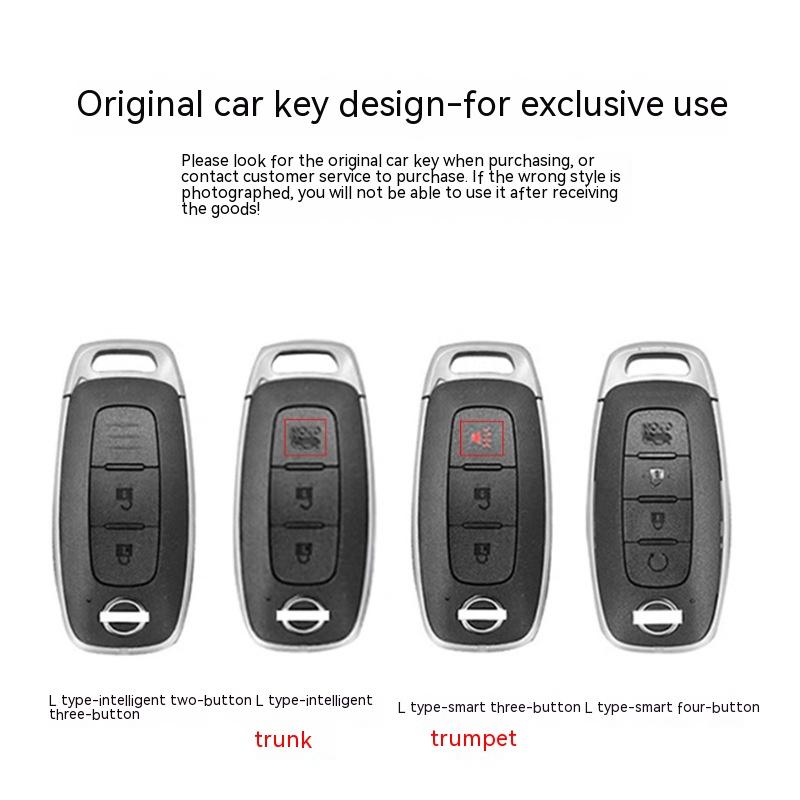 Применимо2023Новый чехол для ключей Nissan Teana Xuan Yi Сумка Nissan седьмого поколения Qashqai Qijun Shell22Сумка с пряжкой