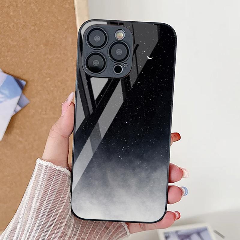 Закаленное Стекло Мраморный Камень Чехол Для iPhone 11 Funda iPhone 16 17 16E 13 14 15 Pro Max 12 7 8 Plus SE 16promax 13promax Обложка
