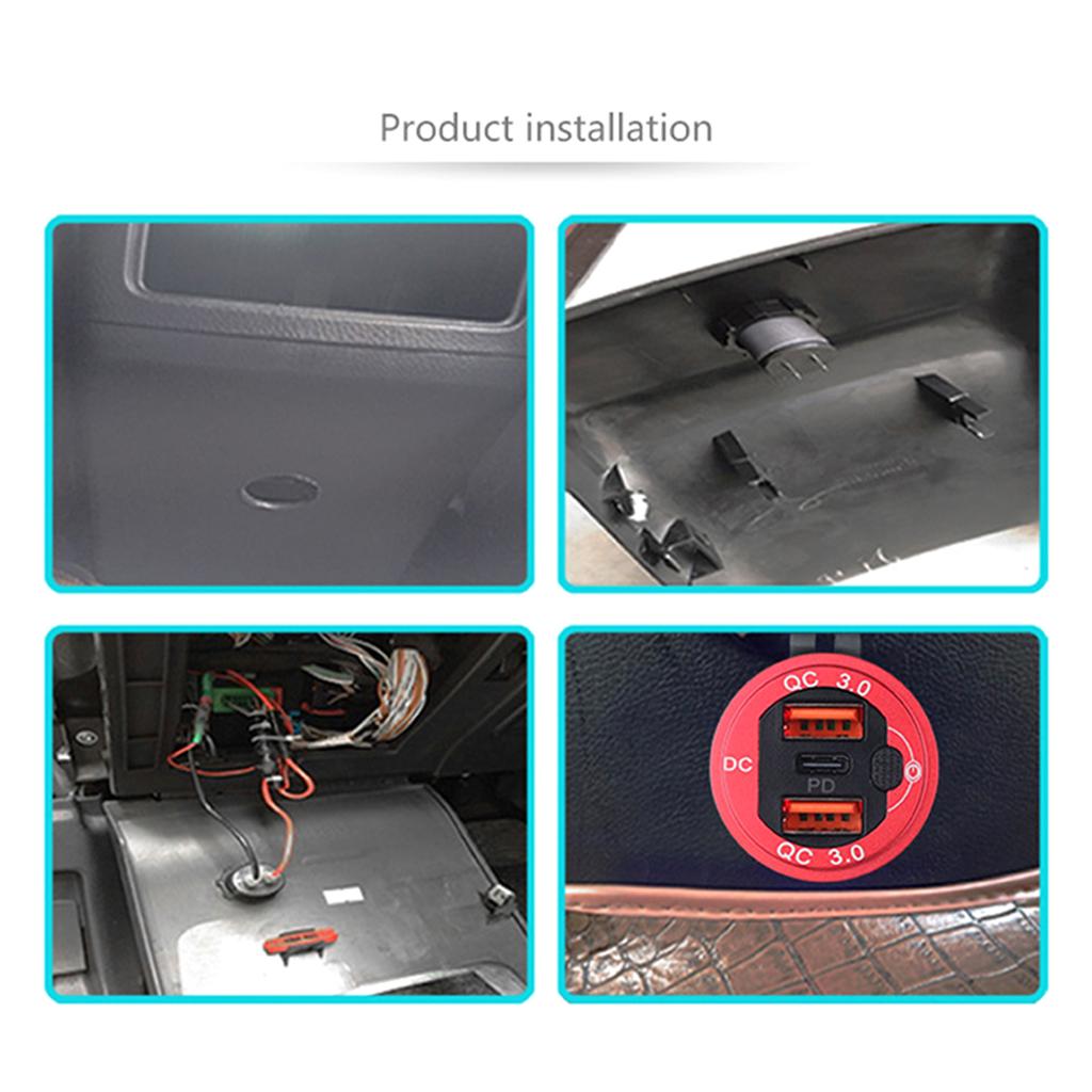 Двойное автомобильное зарядное устройство USB, розетка 3,1 А, адаптер питания для зарядки телефона, подходит для мотоцикла, лодки, морского грузовика, квадроцикла, кемпера