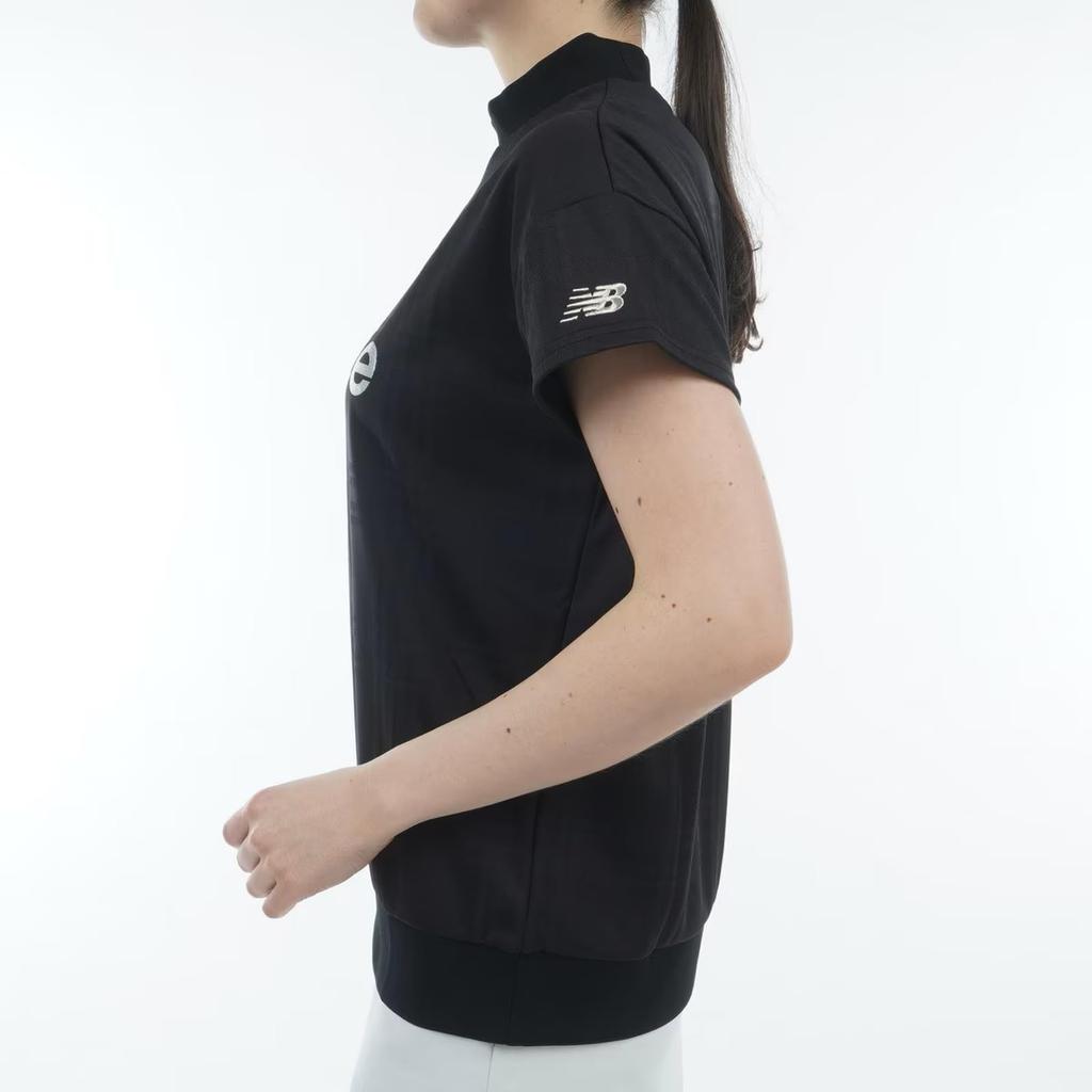 Футболка с коротким рукавом и воротником-стойкой для гольфа Quick 1 [New Balance] женская (Впитывающий влагу, высыхающий, эластичный) / 012-5166512 010_Черный [М]