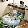 Office Carpet Soft and Comfortable Sofa Rug for Under Chairs, Protection Mat with Cute Teddy