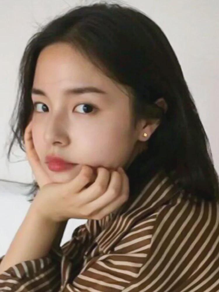 Sterling Silver Geometric Sugar Cube Earrings for Women - Simple Korean Style Ear Bone Studs