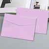 10pcs Blank Invitation Cards Candy Color Macaron Color Greeting Cards Packing Envelope  Postcard