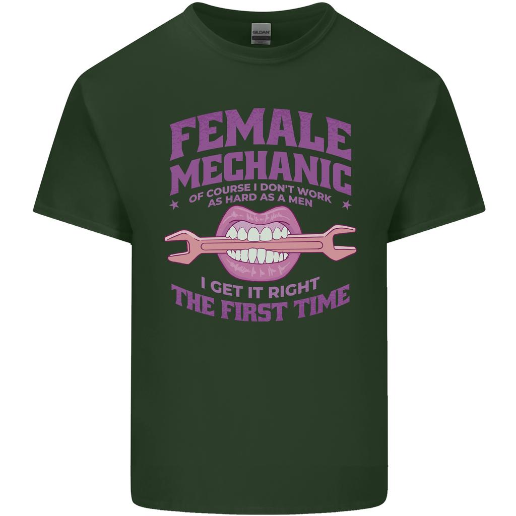 Funny Female Mechanic Unisexs Light Cotton TShirt