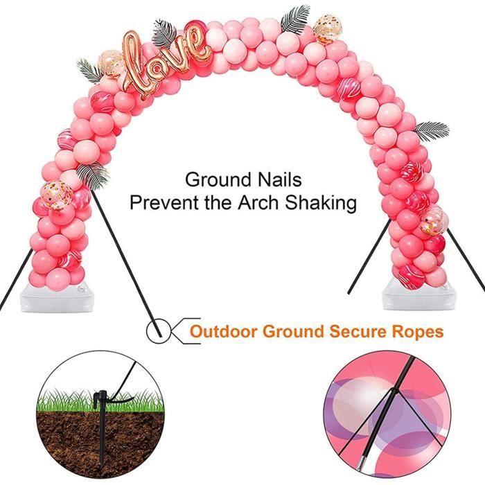 Kit de Guirlande de Ballon - Accessoire de Fête - 2.7m x 3.0m - Ajustable - Blanc - Contemporain