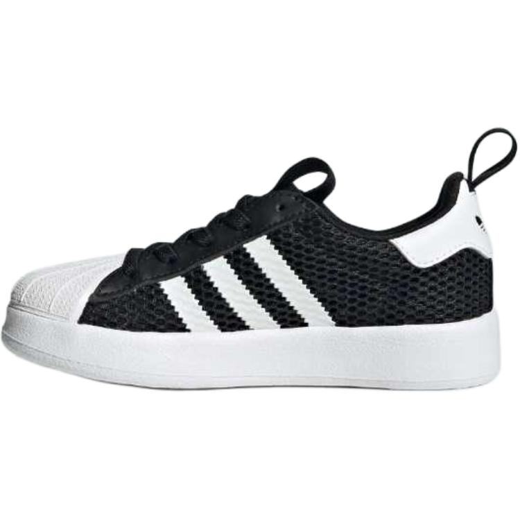 adidas Оригинальные Superstar 360 Классические Удобные Низкие Детские Скейтбордические Кроссовки Детские Кроссовки Черные Белые JR7411