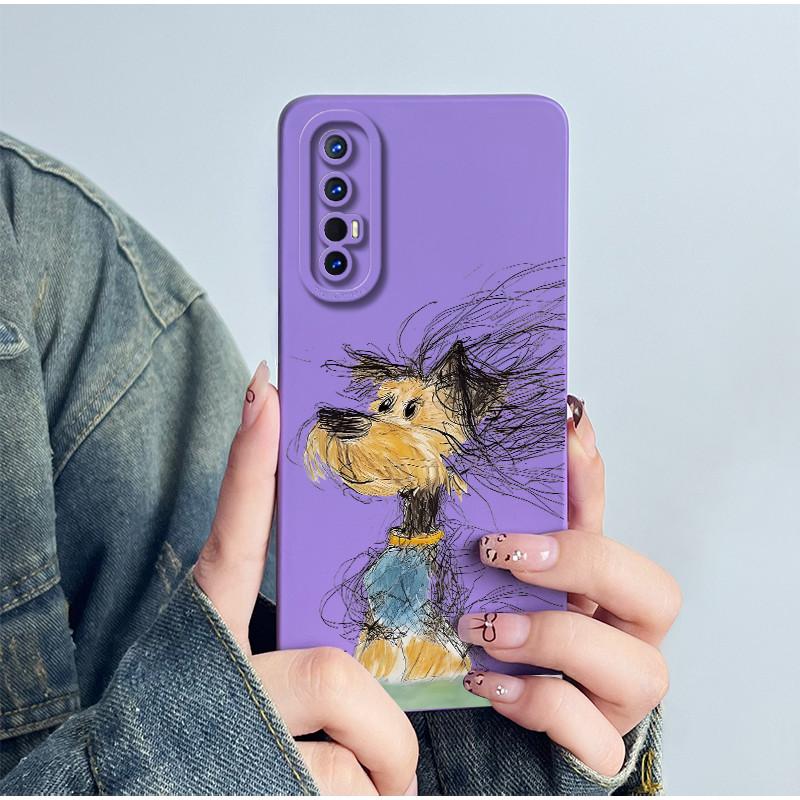 Чехол для телефона OPPO Find X2 Neo / Reno3 Pro 5G CPH2009 Силиконовый Сладкий Расписной Мультяшный Funda Прекрасный Печатный Coque Корпус