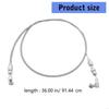 P9JC Flexible Stainless Steel Braided Brake Line With Abrasion Resistant Coiling 36" Length Universal Compatibility High Easy