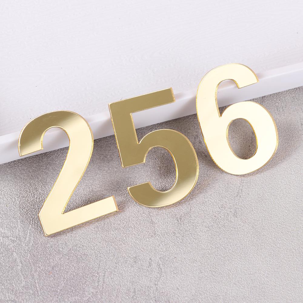Hotel Home Sticker Address Door Plate Number House Drawer Sign Gate Digits Door Numeral Plaque