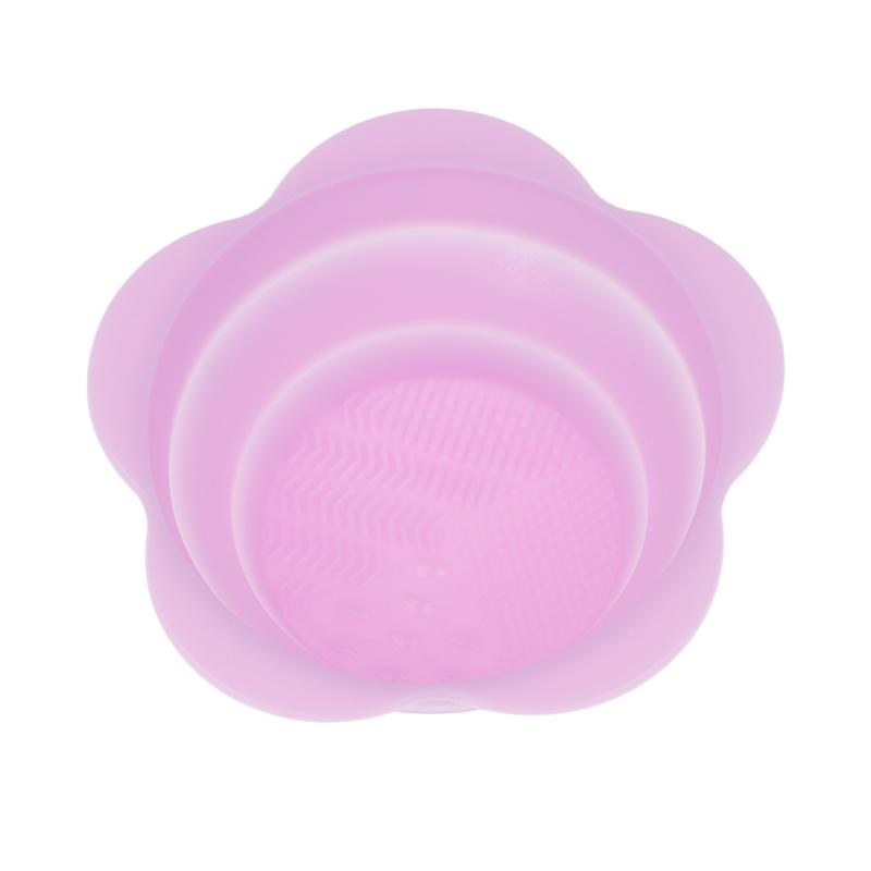 Silicone Makeup Brush Cleaner Folding Powder Puff Cleaning Bowl Eyeshadow Brushes Washing Soft Mat Beauty Tools Scrubber Box