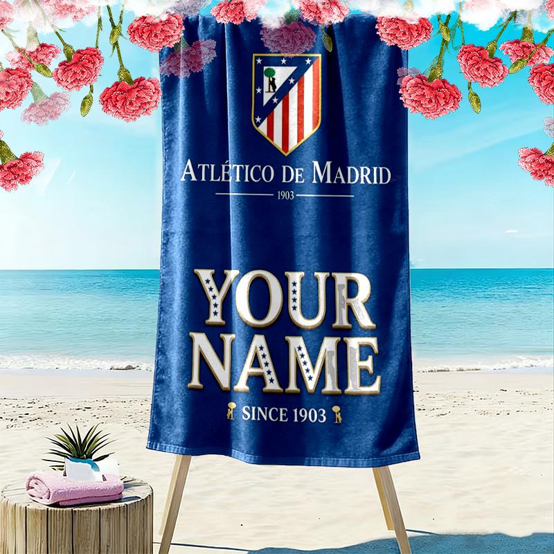 Name Custom B.B Print Beach Towel, Large Soft Quick Dry Towel for Beach Camping Swimming