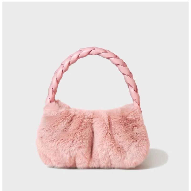 Сумка женская нишевого дизайна меховая сумка зимняя новая универсальная высококлассная плюшевая сумка через плечо маленькая сумка