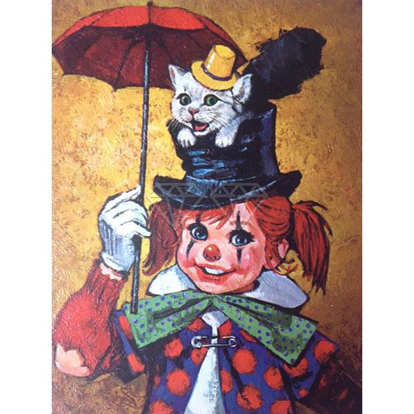 DIY 5D Diamond Painting Sad Clown Diamond Mosaic Cross Stitch Kits Home Decoration Full Round Diamond Embroidery