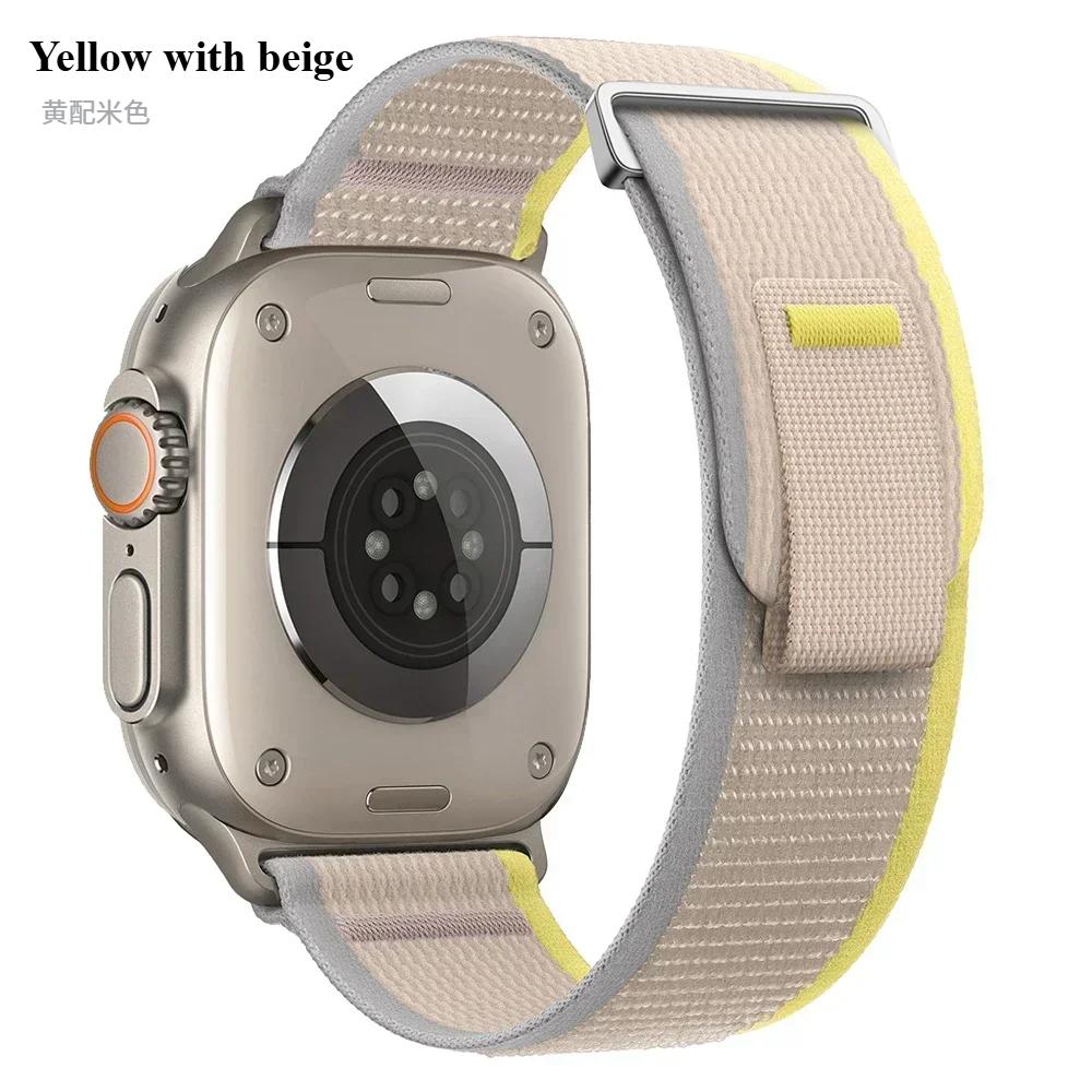 Ремешок Trail Loop для Apple Watch Series 10 46 мм 42 мм Спортивный нейлоновый ремешок iWatch Ultra 2 49 мм 9 8 7 6 5 4 SE 45 мм 41 мм 44 мм 40 мм