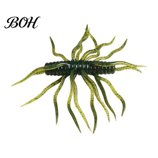 Artificial Swimbait 1/3/5Pcs 9.5cm/9g Floating Soft Lure with Multi-Tentacles, Realistic Topwater Fishing Lures Bionic Bait, for Freshwater Saltwater