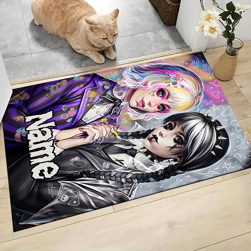 Custom Name Monster High Adventure Carpet Rug Customizable Soft Washable Anti-Slip Home Living Room Sofa Mats Personalized Rug. 0909406