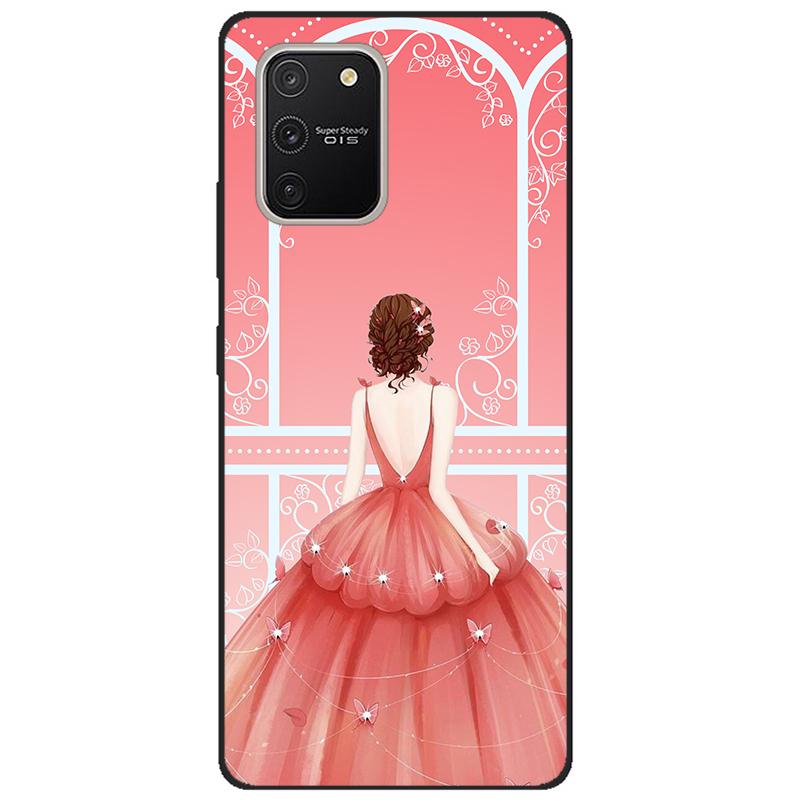 Чехол для Samsung Galaxy S10 Lite G770F Силиконовый Черный Мягкая Задняя Крышка для Samsung S10 Lite Чехол 2020 TPU S10Lite Чехол S 10 Lite