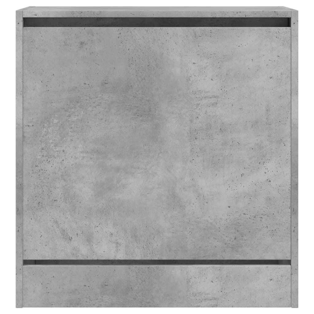 Shoe Cabinet Concrete Grey 60 x 34 x 63.5 cm Engineered Wood