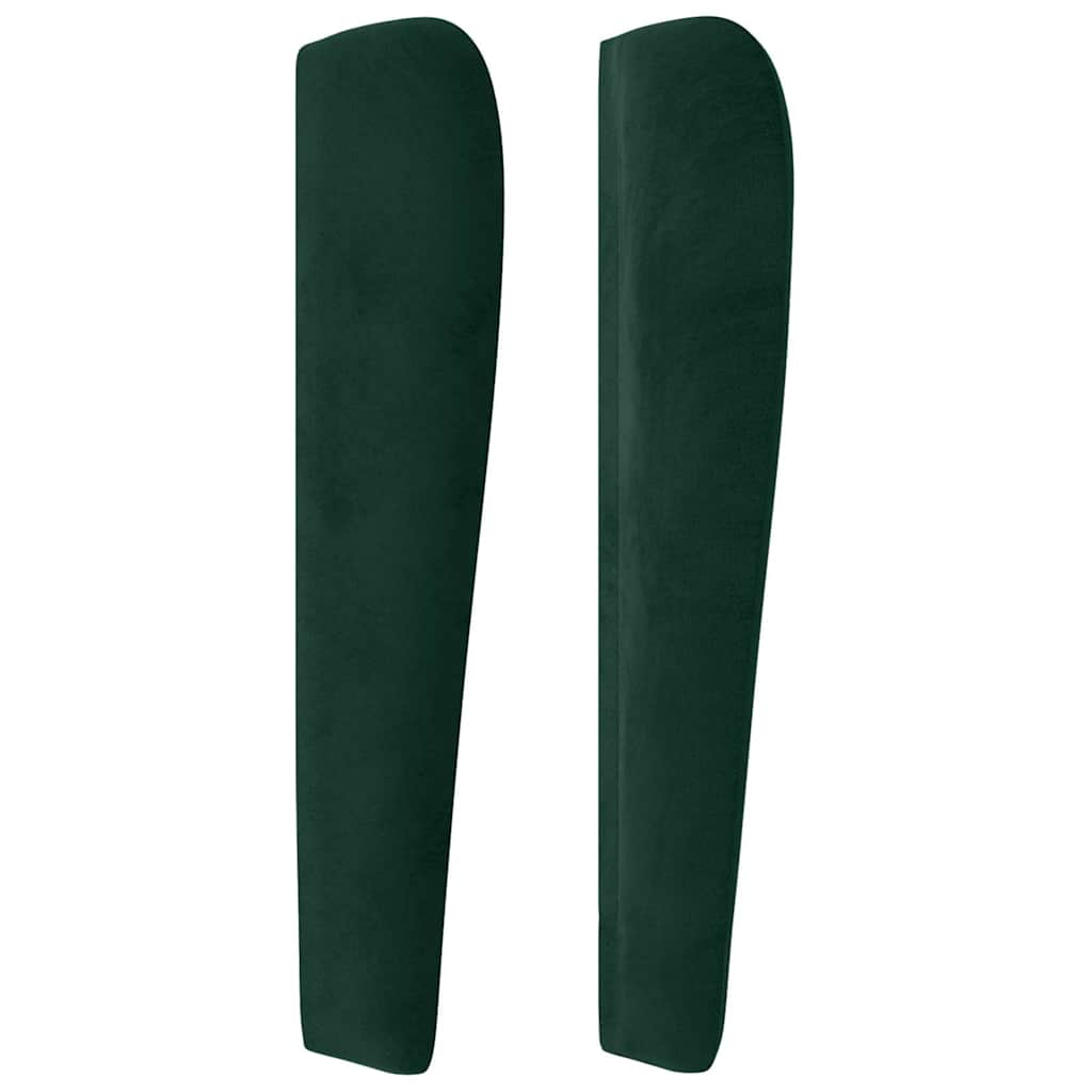 Wingback Headboard Dark Green 163x23x118 128 cm Velvet