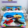 Miraculous Adventures Print 3Pcs Bedding Setduvet Cover With 2 Bedropillowcase Home Birthday Gift
