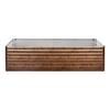 Galvanized Raised Garden Bed, 240 x 120 x 62 cm, Rectangular Metal Planter Box Outdoor, Bottomless Elevated Planting Box with Gloves, Alu-Zinc, for