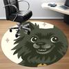1PC Puppy Moon Office Round Area Rug, Indoor Mat Suitable ForOffice, Under Office Chairs Bedroom Living Room Home Decor, Room Deco f081