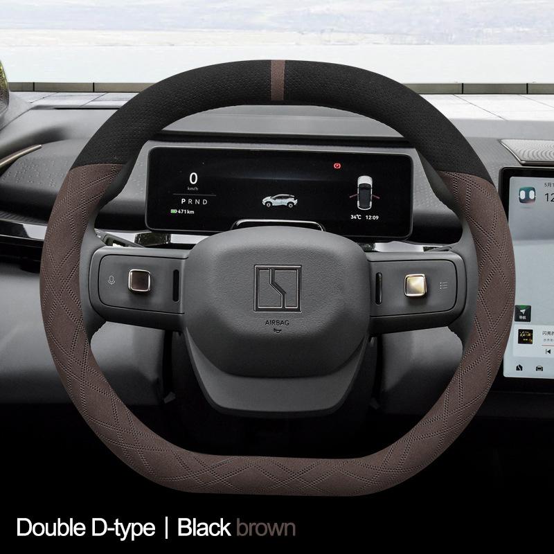Декоративная накладка на руль автомобиля из замши, обмотка ручки для ZEEKR X 001 009 2026 2026 2026