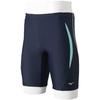 Fitness Half Spats 3D Size S X Size Men's Swimsuit, (21cm Inseam, Cups), N2JB1112, (Navy Mint, 83)