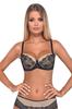 Women's Lace Push-Up Bra with Embroidery and Tulle with Beige Pads Women's Lace Push-Up Bra with Embroidery and Tulle with Beige Pads