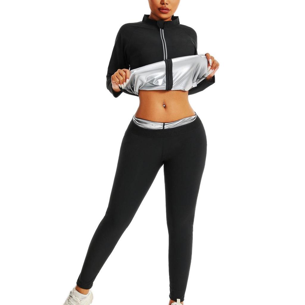 Женский Европейский и Американский Сауна-Костюм Большого Размера: Йога-одежда для похудения живота, Фитнес-боди-шейпер для стройной талии