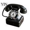 Photography Prop Vintage Phone Old Telephone Ornaments, Mini Retro Desk Phone, Classic Durable Resin Model Landline Decorative Nostalgic Home
