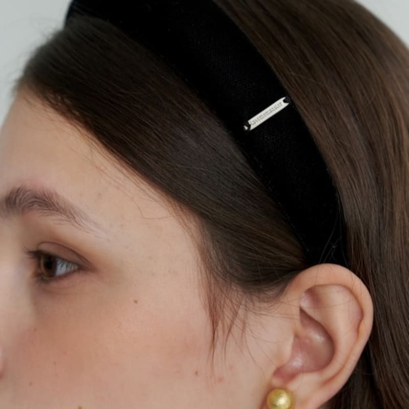 LOVE ME MONSTER Основная бархатная повязка на голову с подкладкой M (L233MHA030)