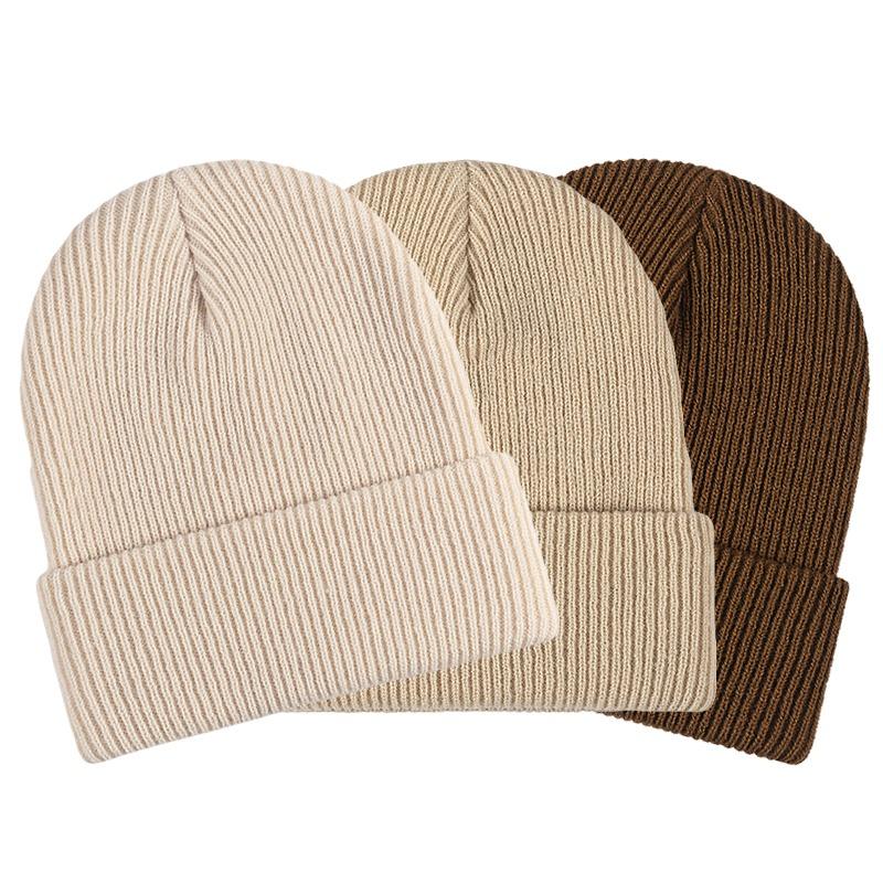 Унисекс женские мужские теплые утолщенные вязаные мужские шапки эластичные рождественские подарочные шапки