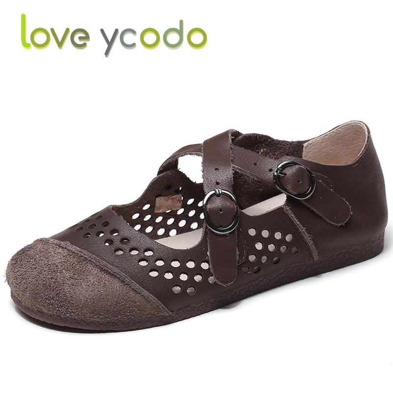 Женские летние брендовые женские мокасины Love Ycodo на мягкой подошве из натуральной кожи, удобные мокасины и сандалии