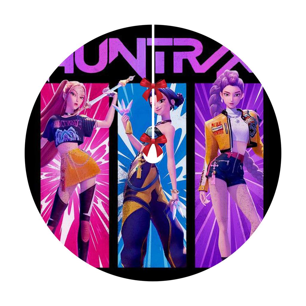 Christmas Tree Skirt Decoration For Home Xmas Tree Decorations Skirt Ornament Festive Holiday Party Decorations Indoor Outdoor 90cm