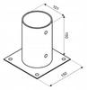 Zinc-Plated Umbrella Base Anchor 101x150x2 mm