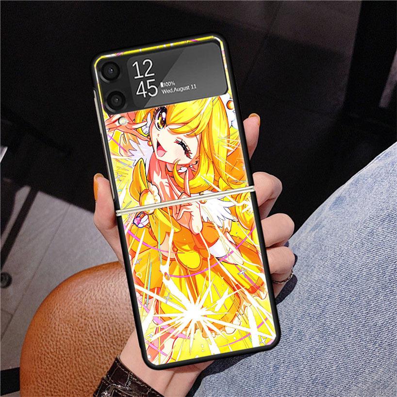 Чехол для телефона Pretty Cure для Samsung Z Flip 7 6 5 4 3 Galaxy ZFlip7 ZFlip6 ZFlip5 ZFlip4 ZFlip3 5G с принтом