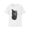 Two-Tone Pixel Cat T-Shirt and Kids Tshirt | Half Black Cat with Heterochromia