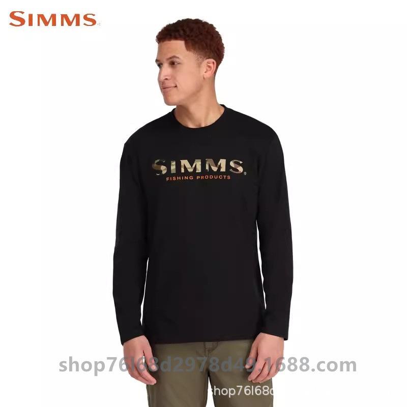 Футболка с длинным рукавом Simms летняя солнцезащитная одежда одежда для рыбалки Luya upf50+ быстросохнущая дышащая мужская одежда новая