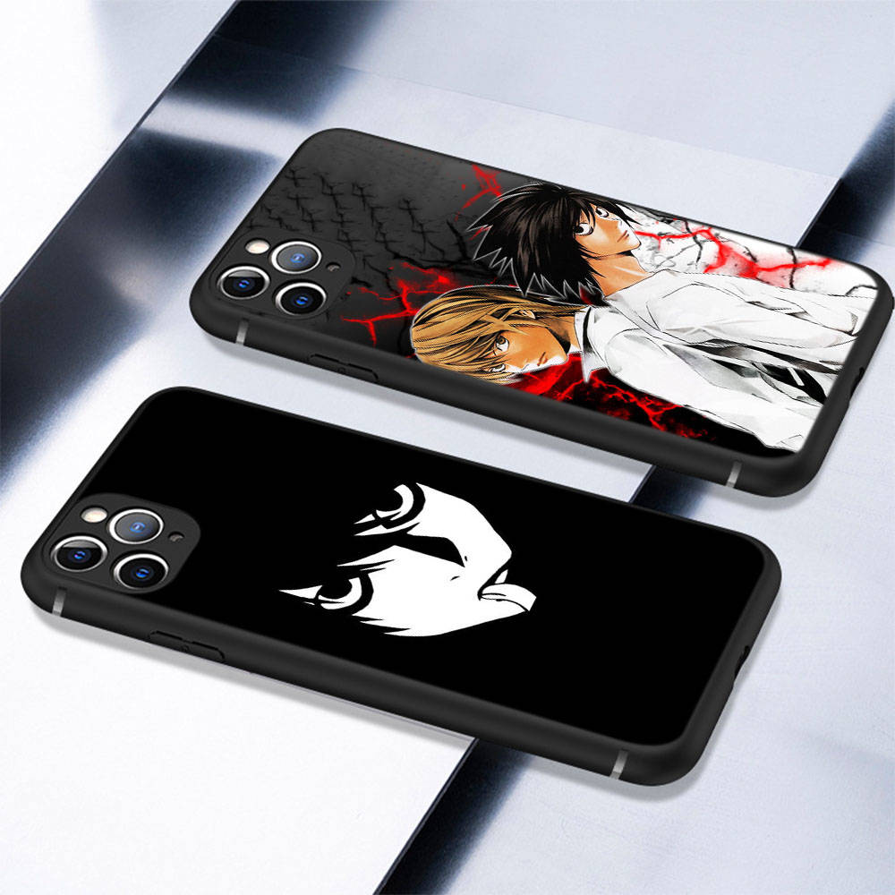 Чехол DT21 Death Note для OPPO Reno 8 6 5 4 Pro Find X3 A17 A31 A38 A40 A53 A54 A55 A74 A76 A78 A77 A80 A94 A95 A96 Lite черный мягкий чехол