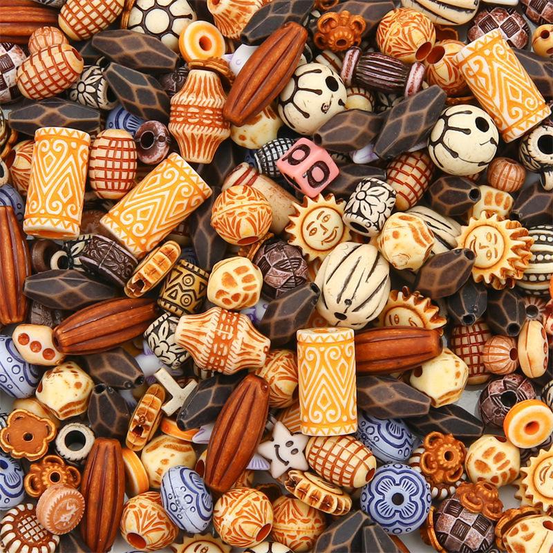 Барокко Акриловые Бусины DIY Слепая Коробка: Винтажные ожерелья и подвески ручной работы