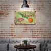 1 Pack Vintage Industrial-style Metal Signage, Distressed Aged Look, Decorative Display for Bar Café Home Kitchen or Living Room